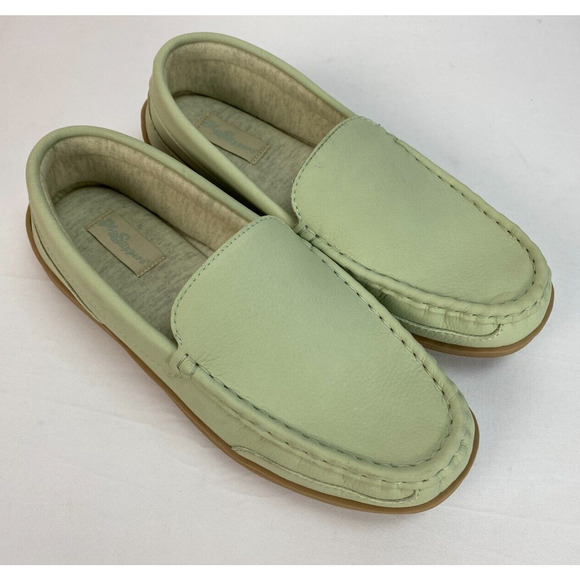 My Pillow My Slippers Womens Size 9 Light Mint Green Leather - Picture 1 of 9